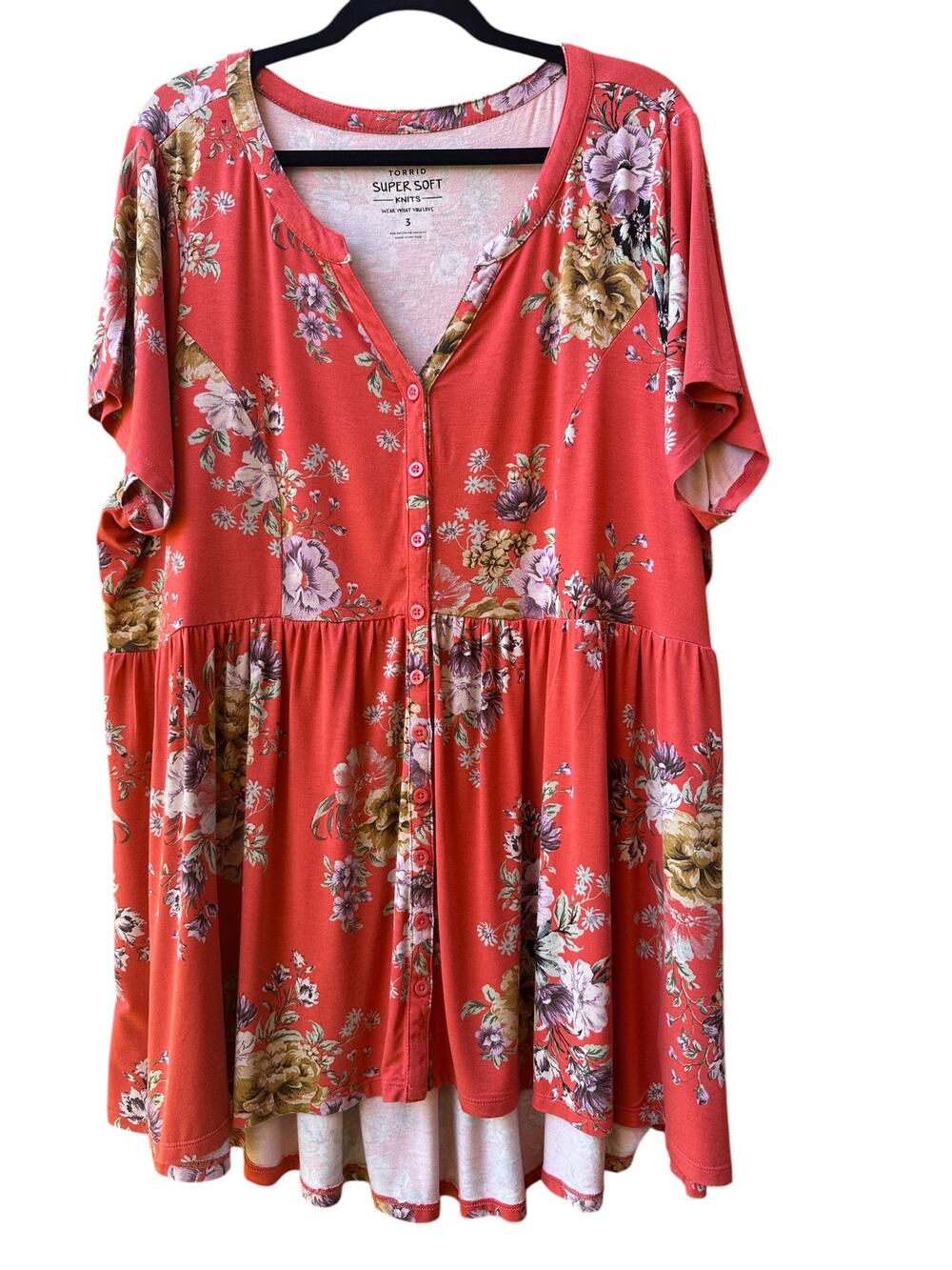 Torrid Super Soft Floral Blouse Torrid 3